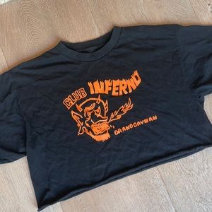 Brandy Melville cropped Club Inferno top